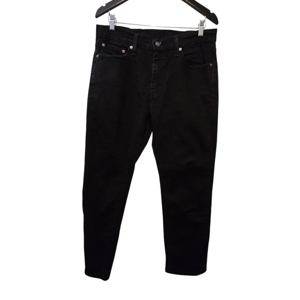 Levi's Black 541 Straight Leg Jeans Mens 32